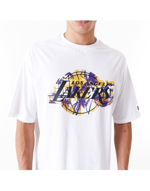 T-SHIRT MANICA CORTA OVERSIZE NEW ERA  LA LAKERS NBA