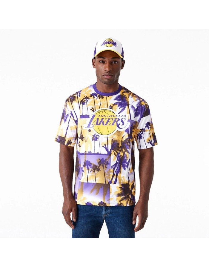 T-SHIRT MANICA CORTA NEW ERA LA LAKERS NBA