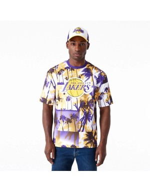 T-SHIRT MANICA CORTA NEW ERA LA LAKERS NBA