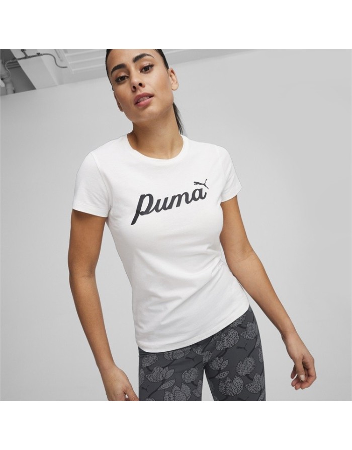 T-SHIRT MANICA CORTA PUMA ESS+ SCRIPT DONNA