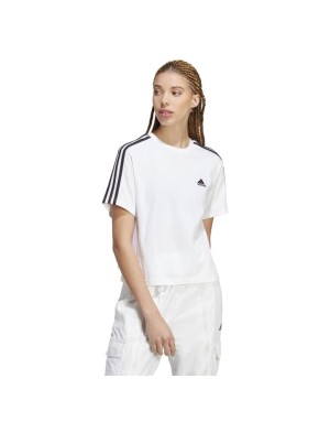 T-SHIRT MANICA CORTA ADIDAS ESSENTIALS 3-STRIPES CROP