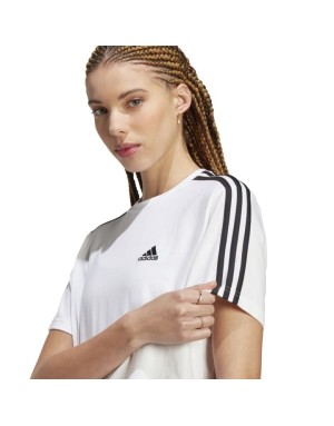 T-SHIRT MANICA CORTA ADIDAS ESSENTIALS 3-STRIPES CROP