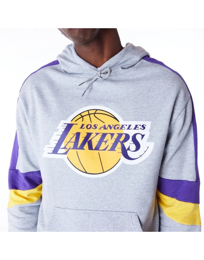 FELPA CON CAPPUCCIO NEW ERA LA LAKERS