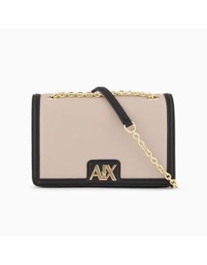 BORSA ARMANI EXCHANGE CON LOGO E TRACOLLA IN CATENA M