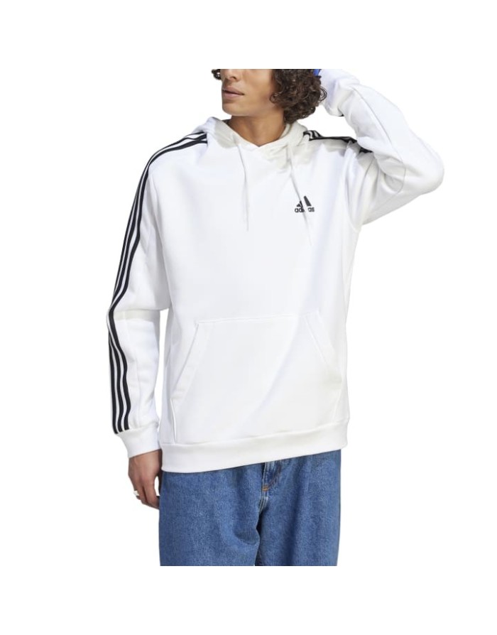 FELPA CON CAPPUCCIO ADIDAS 3-STRIPES