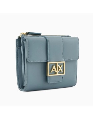 PORTACARTE ARMANI EXCHANGE CON LOGO MONOGRAM DORATO