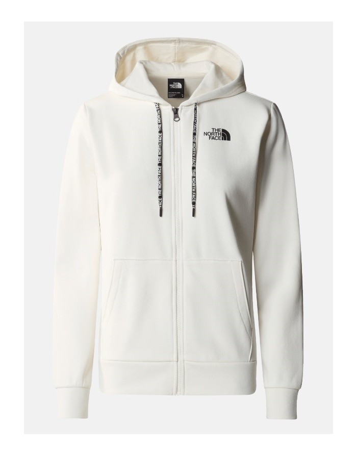 FELPA FULL ZIP CON CAPPUCCIO THR NORTH FACE BLANCA