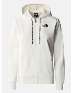 FELPA FULL ZIP CON CAPPUCCIO THR NORTH FACE BLANCA